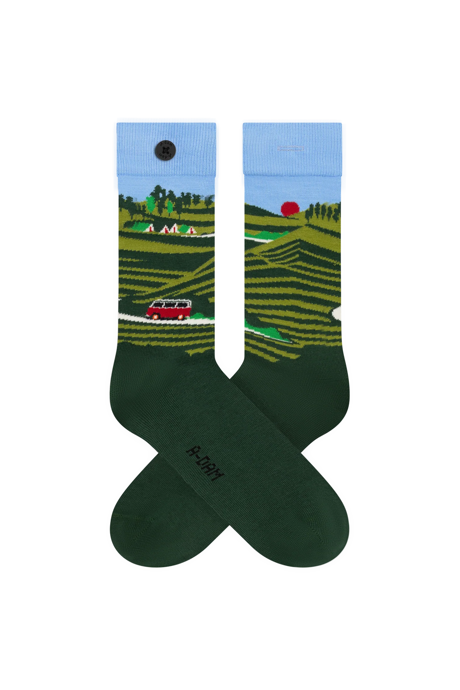 Green Roadtrip, Solid Turtle Green & Solid Garden Green A-dam logo 3-Pack - Image 5