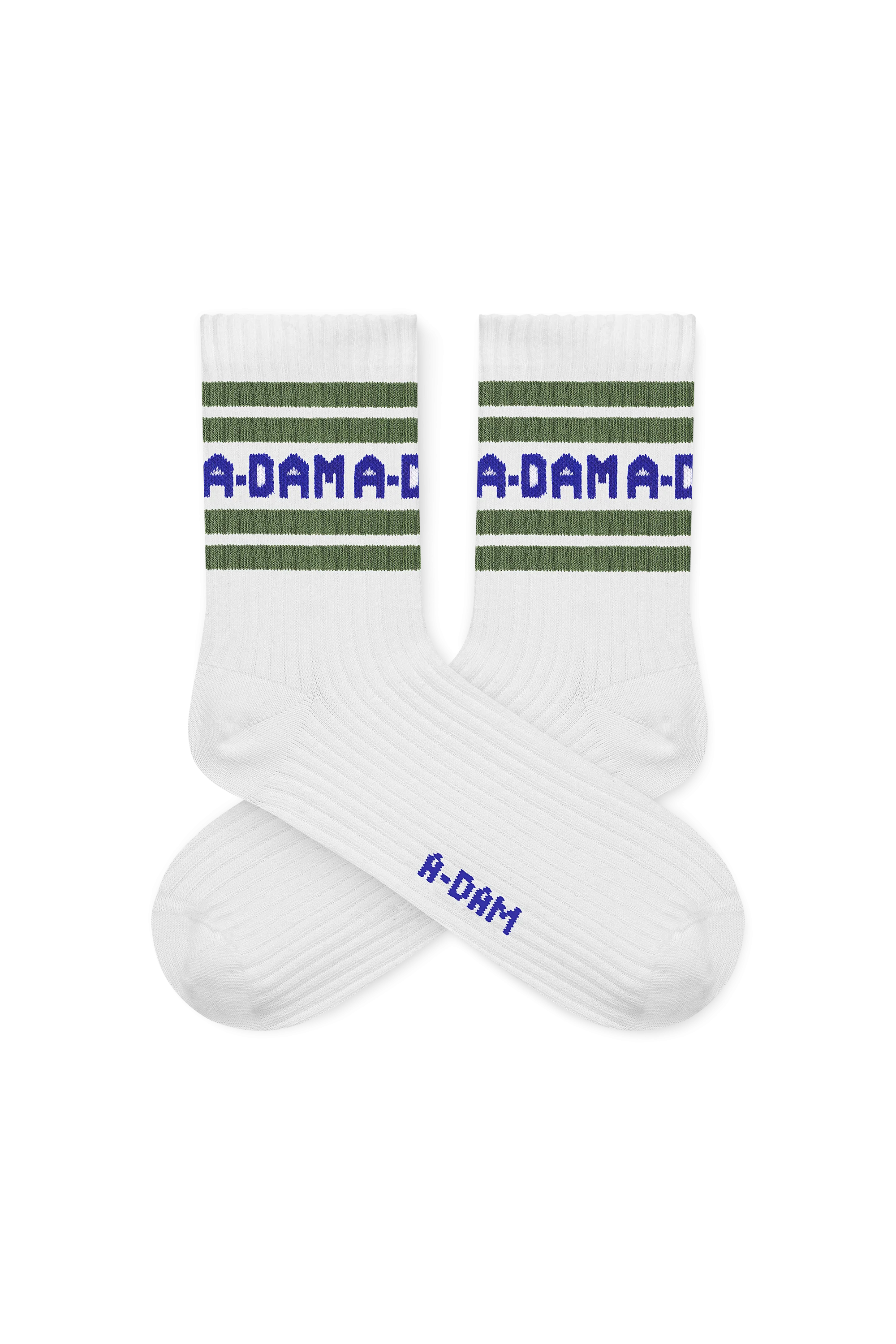 White A-dam Striped